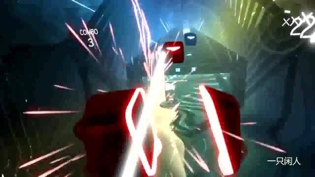 第一视角感受一下魔性VR游戏Beat,Saber,好想玩