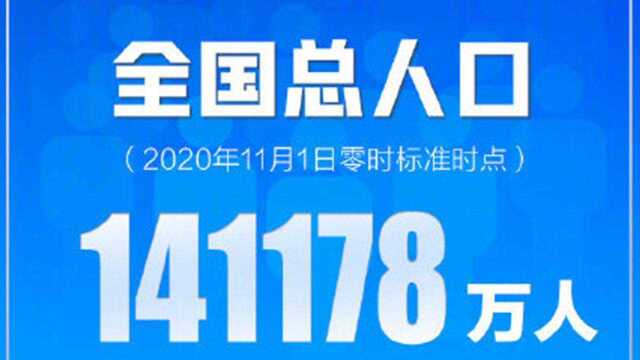 第七次全国人口普查结果公布:我国共141178万人