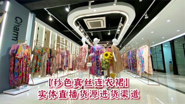 服装炒色工艺真丝醋酸连衣裙宫廷风复古风公主淑女风品牌女装走份