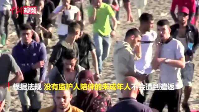 约6000名摩洛哥人借地中海游进西班牙