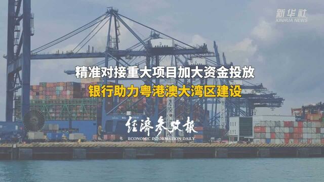 精准对接重大项目加大资金投放 银行助力粤港澳大湾区建设