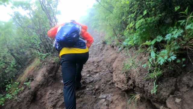 雨战三峰之妙峰山天池大坡到妙峰山顶