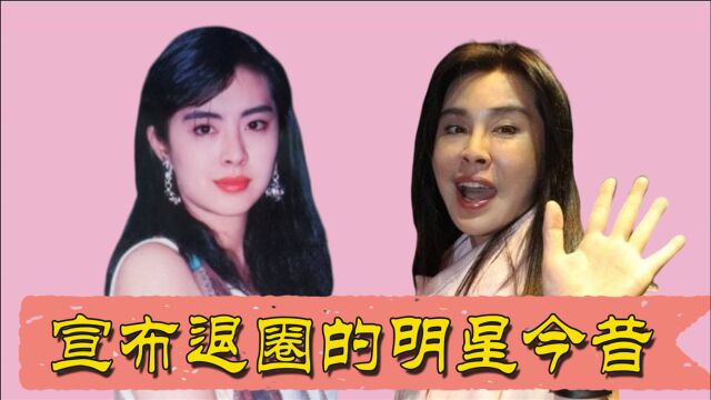 宣布退圈的明星今昔,任泉弃演从商帅气依旧,王祖贤一代玉女变“玉婆”