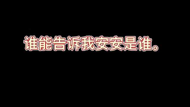 所以安安到底是谁?