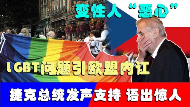 LGBT问题引欧盟内讧升级,捷克总统化身大评论家,直言“恶心”