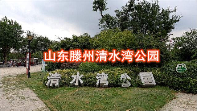 山东滕州:走进清水湾公园,城西居民休闲娱乐好去处