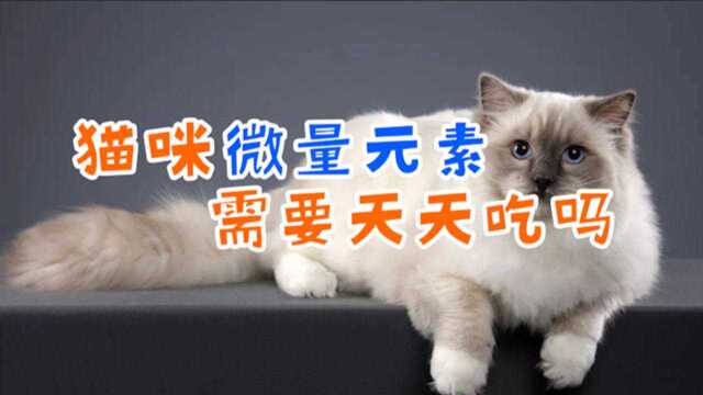 猫咪微量元素需要天天吃吗