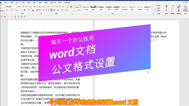 word技巧,word文档公文格式设置,每行28字