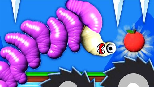 鼻涕虫大冒险 鼻涕虫分裂了几个壳，让它自己爬上木头吃到苹果！炯囧侠解说