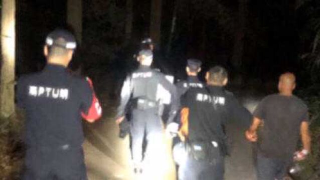 2名驴友被困皂幕山,佛山警方连夜搜救