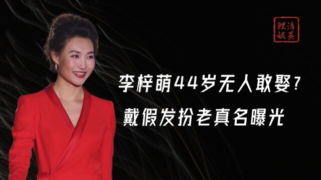 李梓萌44岁无人敢娶?戴14年假发扮老真名曝光,曾与张泽群传绯闻