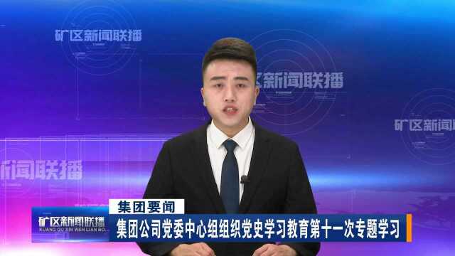 集团公司党委中心组组织党史学习教育第十一次专题学习