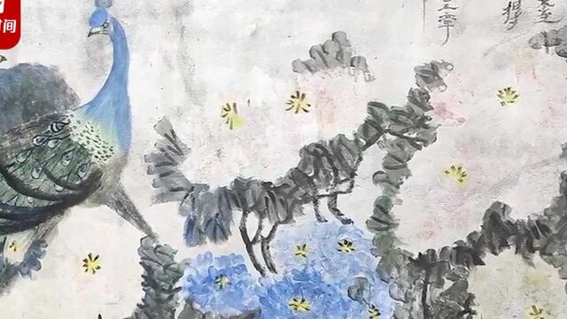 58岁环卫工用水泥抹子作画上千幅:任何东西都能成画笔