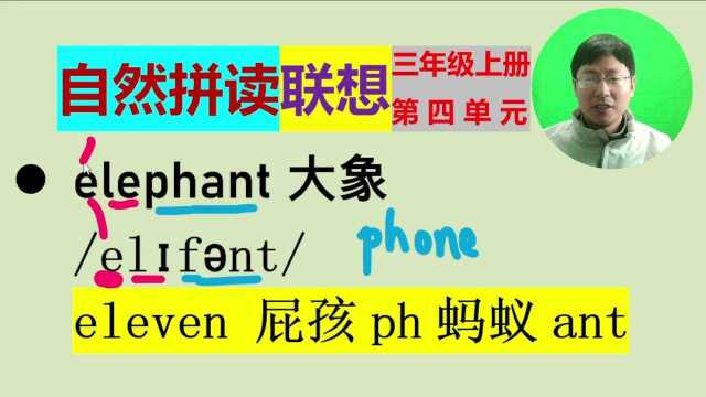 英语单词快速记忆.自然拼读音标趣味联想法演示:3年级初中词