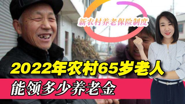 2022年,65岁农村老人能领到多少养老金?是如何计算的?