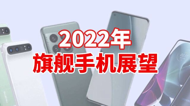 2022年新旗舰手机,有你期待的吗?