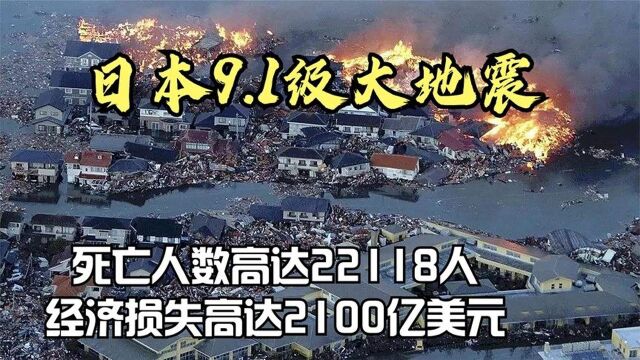 日本9.1级大地震,死亡人数高达22118人,经济损失达2100亿美元!#好片推荐官#