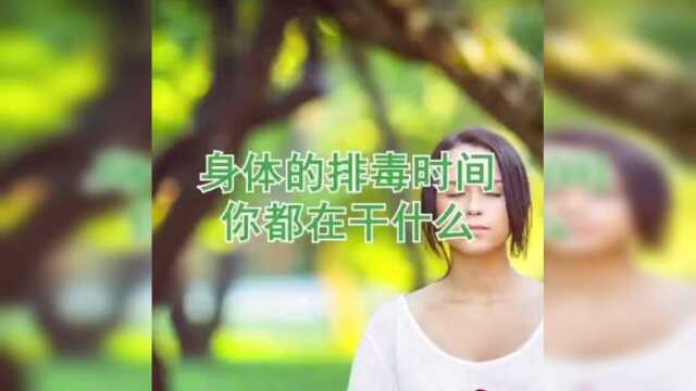 带你了解 身体时间排毒表