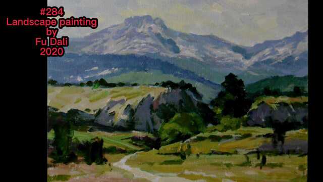 #284 Landscape Painting by Fudali