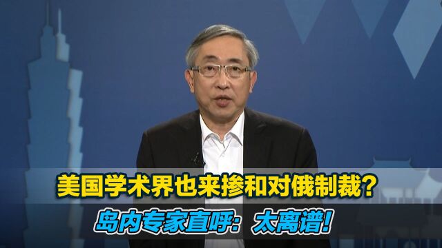 美国学术界也来掺和对俄制裁?岛内专家直呼:太离谱!