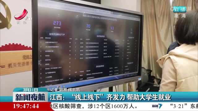 江西:“线上线下”齐发力 帮助大学生就业