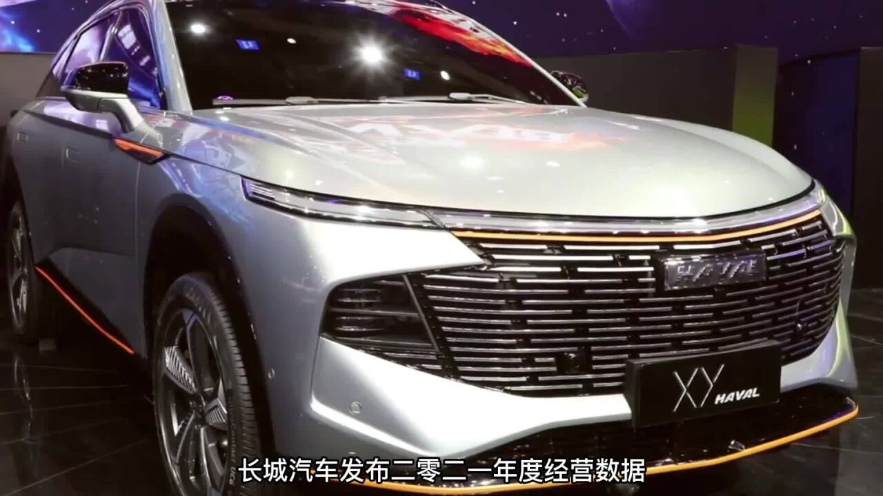 长城汽车发布2021年度经营数据