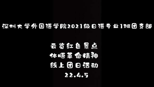 云览红色景点,体悟革命精神主题团日活动