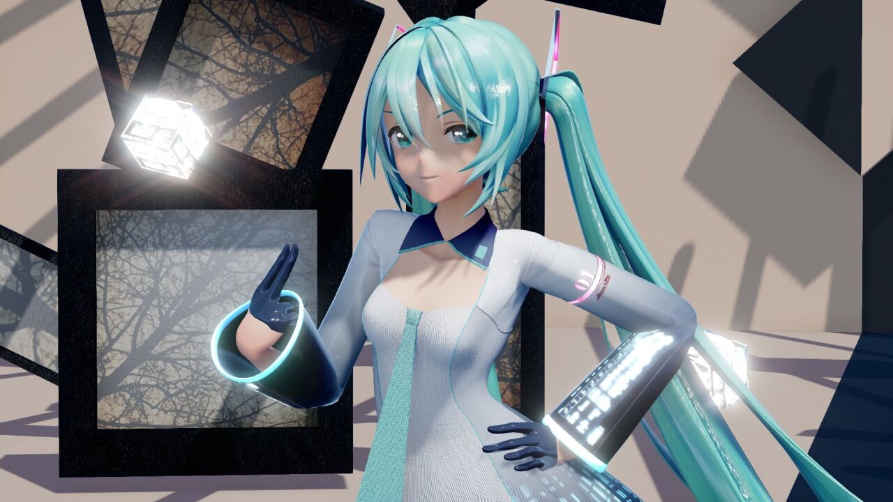 MMD初音未来,higan