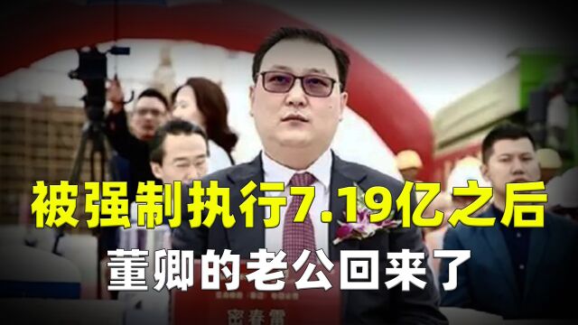 董卿的老公回来了!被强制执行7.19亿之后,密春雷去干什么了?