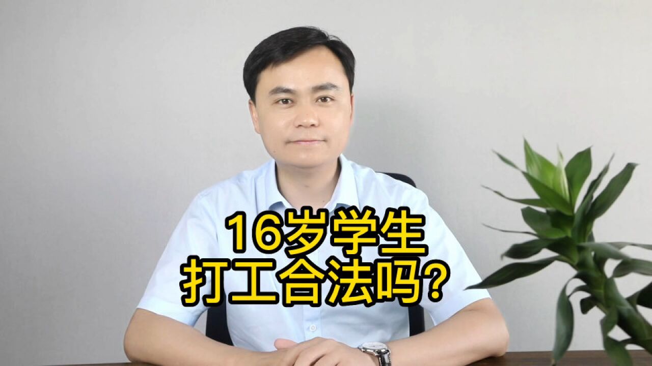 16岁学生暑假打工挣零花钱,可以吗?