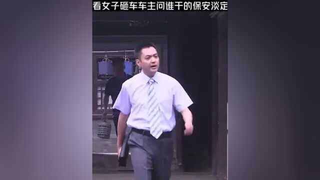 保安谈定看女子砸车车主问谁干的保安淡定说你老婆 点击上方(红色按钮)可免费看完整版