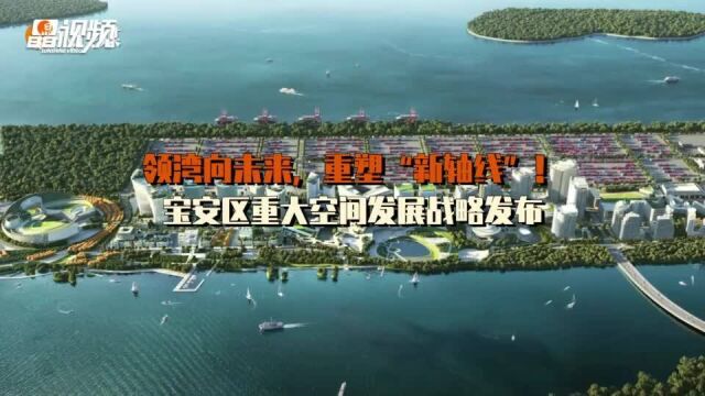 领湾向未来,重塑“新轴线”! 宝安区重大空间发展战略发布