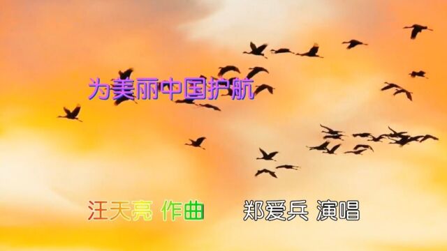 《为美丽中国护航》刘菁 赵燕玲作词‖汪天亮作曲‖郑爱兵演唱‖王建伟编曲