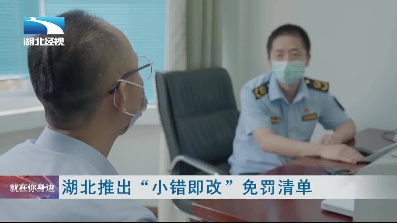 湖北推出“小错即改”免罚清单