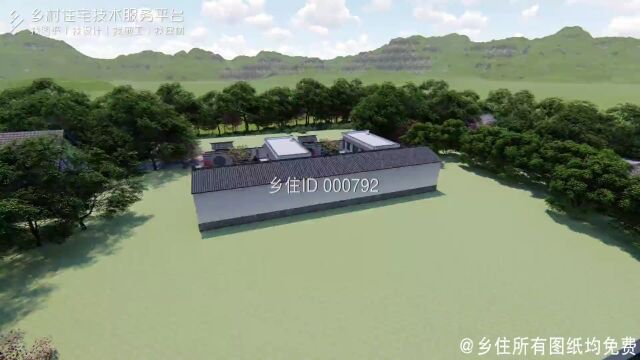 【免费图纸 】土建造价参考98万,面宽15m*进深21m 一层新中式风格别墅