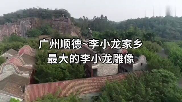 #李小龙 全世界最大的李小龙雕像 位于广东省佛山市均安镇 这个雕像为了纪念李小龙诞辰70周年设立的 #功夫之王