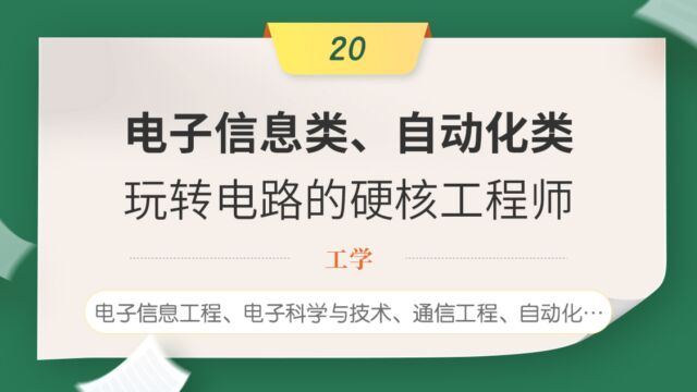 第25集 电子信息类、自动化类(下)