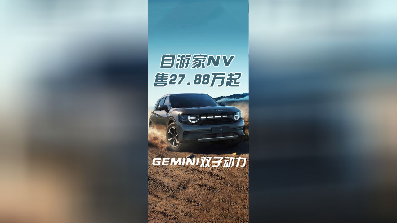 GEMINI双子动力中大型SUV 自游家NV上市 售27.88万元起