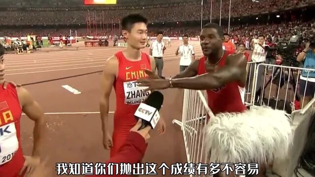 中国队夺得银牌后唯一来祝贺的运动员,加特林职业生涯回顾.