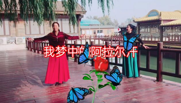 火最美麦舞:桂如与醉梦老师跳的《我梦中的阿拉尔汗》!