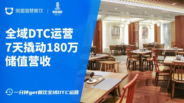 新粤酒家:微盟全域DTC运营,7天撬动180万储值营收