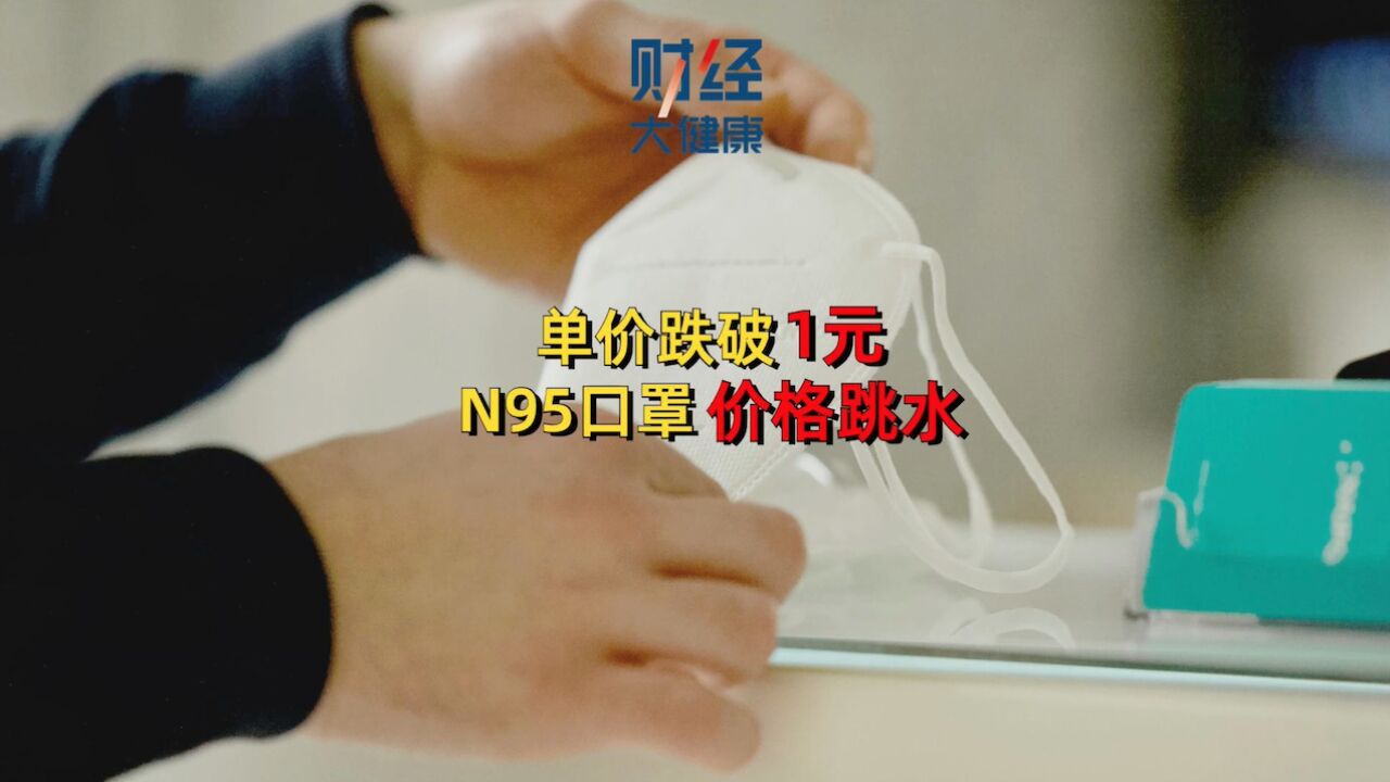 单价跌破1元,N95口罩价格跳水