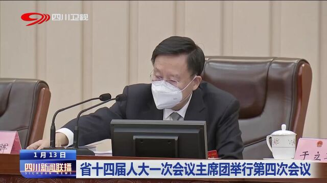 四川新闻联播丨省十四届人大一次会议主席团举行第四次会议