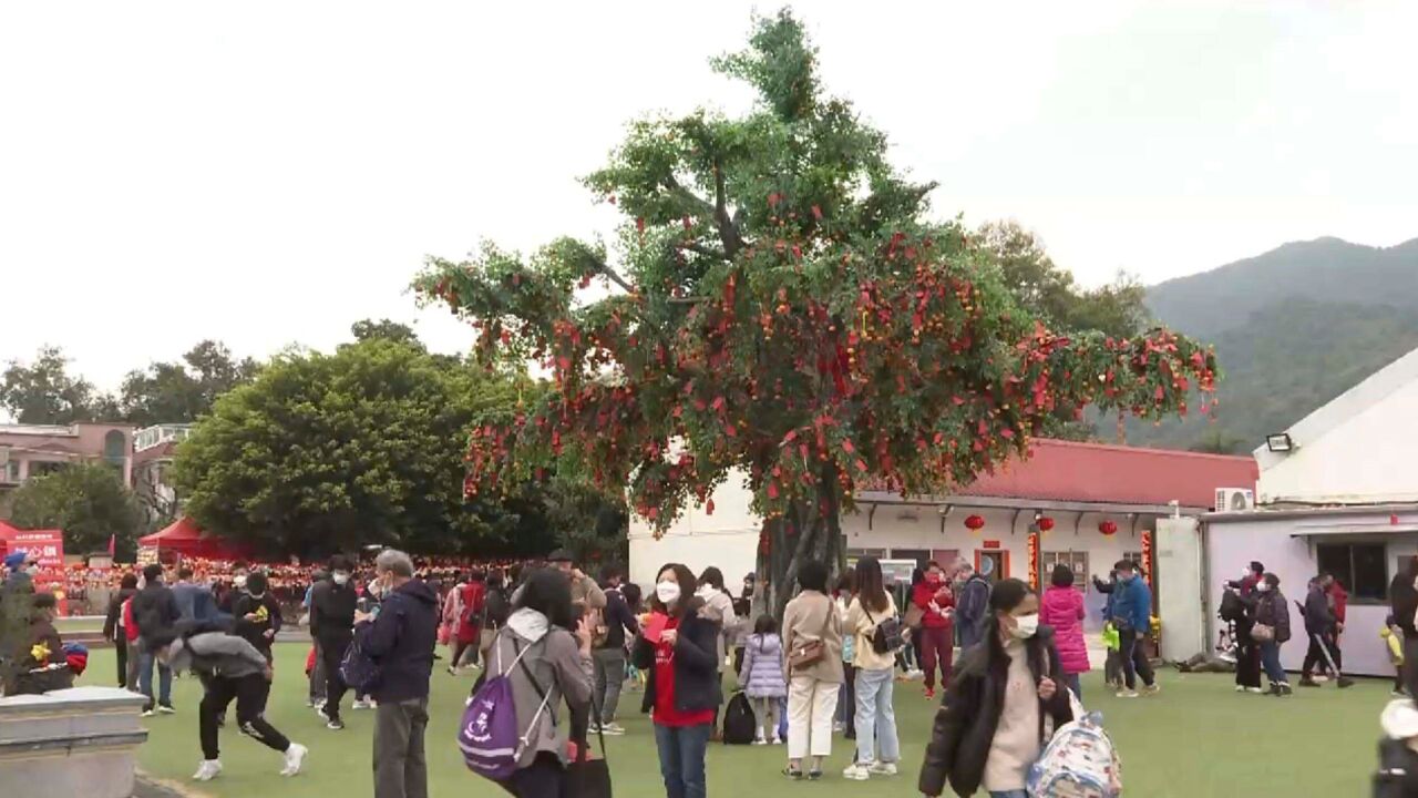 祈福迎新 香港许愿节活动“人气”爆棚