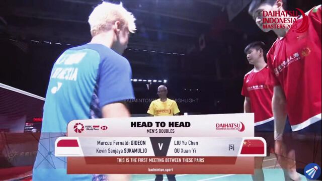 LiuOu vs GideonSukamuljo l R 16 l DAIHATSU INDONESIA MASTERS 2023