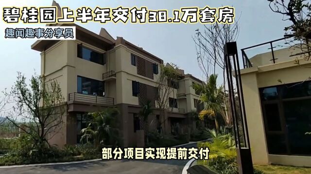 碧桂园累计交付房屋超38万套,质量满意度提升