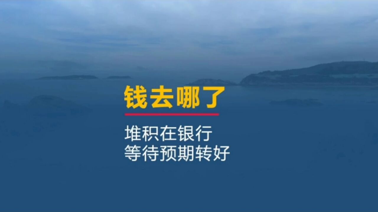 钱都去哪了?堆积在银行,等待预期转好回流市场#楼市 #经济 #东哥观察