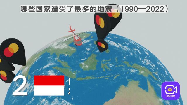 视频 | 过去三十年中,哪些国家遭受了最多的地震