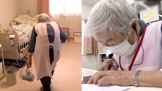 日本高龄护士:97岁老奶奶从业80年,弯腰工作的背影略显伤感