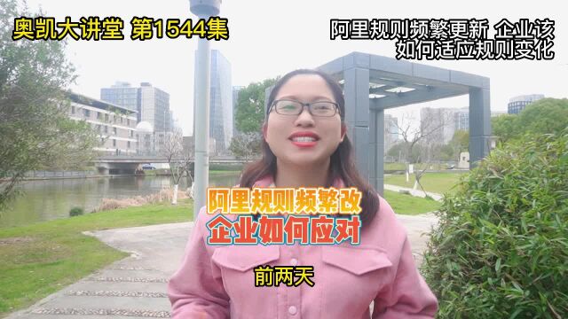 1544 阿里规则频繁更新 企业该如何适应规则变化